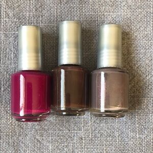 Elegant Nail Polish Set - Pink, Brown, Tan Shades